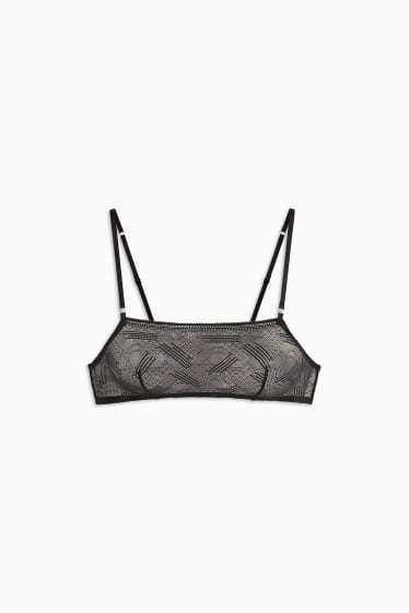 Damen - Bralette - schwarz