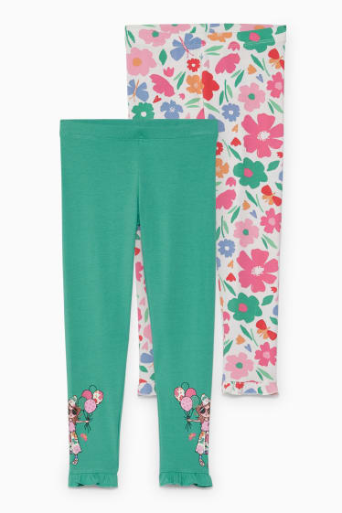 Kinderen - Set van 2 - legging - groen