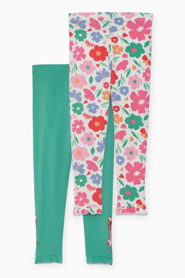 Kinderen - Set van 2 - legging - groen