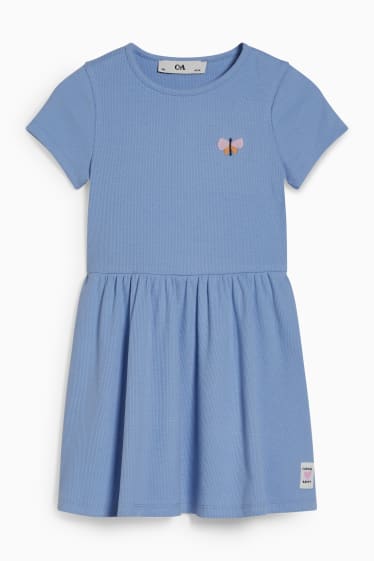 Kinder Mädchen - Kleid - hellblau