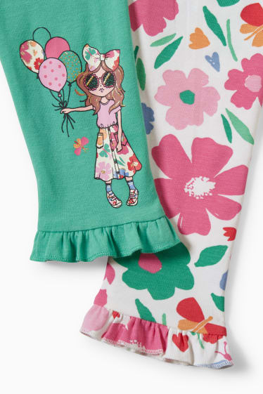 Bambini - Confezione da 2 - leggings - verde