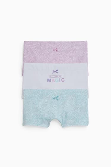 Enfants filles - Lot de 3 - caleçons - blanc