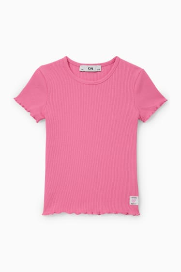 Kinder - Kurzarmshirt - pink