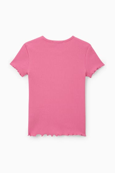 Kinder - Kurzarmshirt - pink