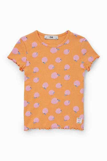 Kinder Mädchen - Kurzarmshirt - orange