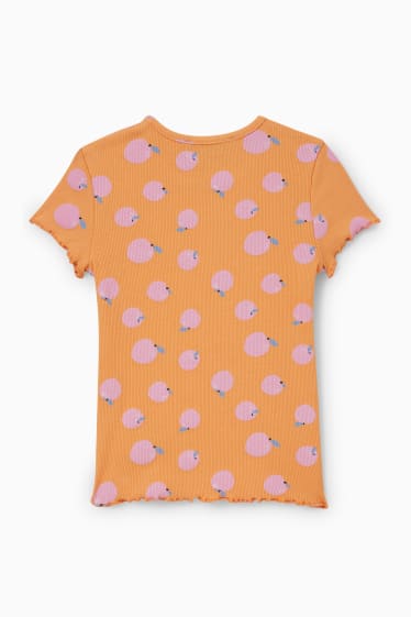 Kinder Mädchen - Kurzarmshirt - orange