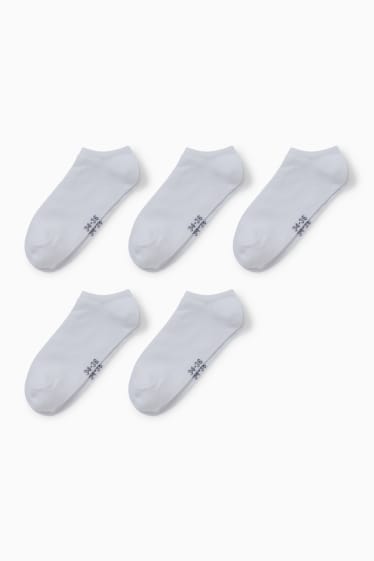 Kinder - Multipack 5er - Sneakersocken - weiß