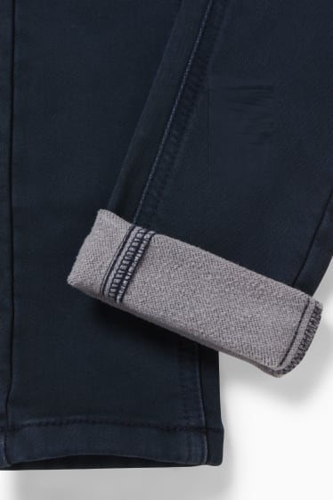 Bambini - Skinny jeans - jeans termici - blu scuro