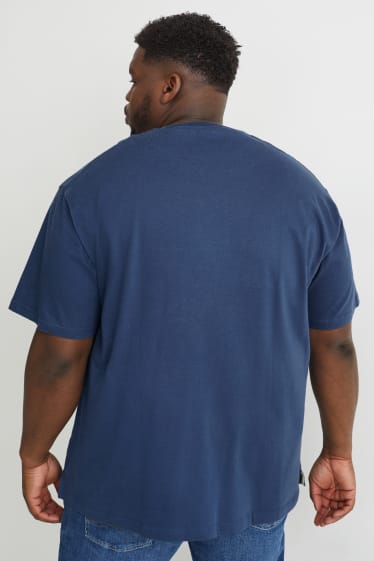 Uomo - T-shirt - blu scuro