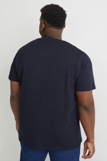 Heren - T-shirt - donkerblauw