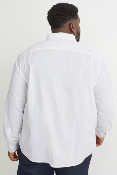 Hombre - Camisa - regular fit - button down - blanco