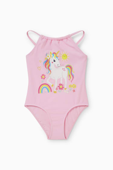 Bambini - Unicorno - costume da bagno - LYCRA® XTRA LIFE™ - rosa
