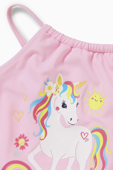 Bambini - Unicorno - costume da bagno - LYCRA® XTRA LIFE™ - rosa