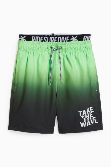 Kinder Jungen - Badehose - hellgrün