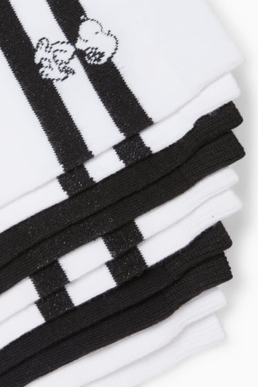 Damen - Multipack 5er - Socken mit Motiv - Snoopy - weiß