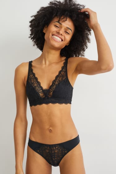 Mujer - Bralette - negro