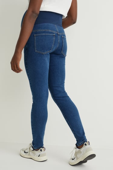 Dames - Zwangerschapsjeans - jegging jeans - jeansblauw