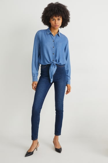 Women - Jegging jeans - high waist - LYCRA® - blue denim