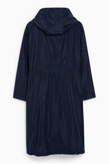 Donna - Parka con cappuccio - blu scuro