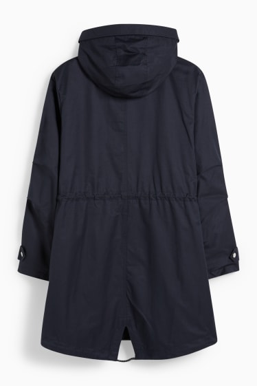 Donna - Parka con cappuccio - blu scuro