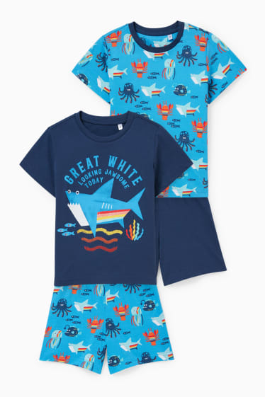 Children Boys - Multipack of 2 - pyjamas - 4 piece - dark blue