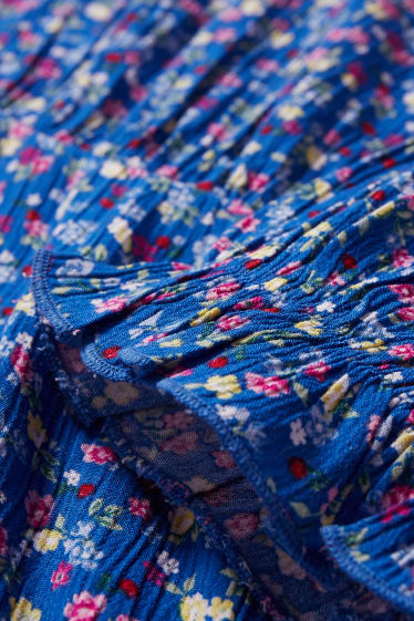 Dona - CLOCKHOUSE - vestit - de flors - blau
