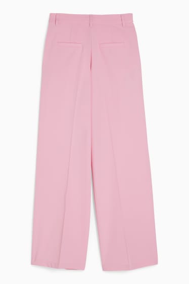 Donna - CLOCKHOUSE - pantaloni - a vita alta - gamba larga - rosa