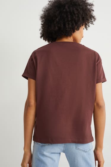 Femmes - T-shirt - marron foncé