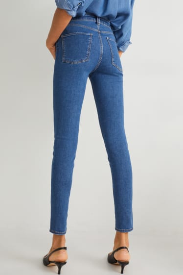 Femei - Jegging jeans - talie înaltă - LYCRA® - denim-albastru