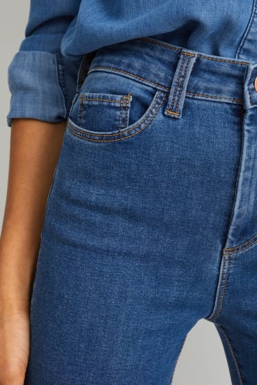 Femei - Jegging jeans - talie înaltă - LYCRA® - denim-albastru