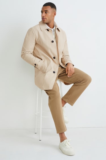 Hommes - Trench - avec du nylon recyclé   - beige