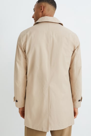 Heren - Trenchcoat - met gerecycled nylon - beige