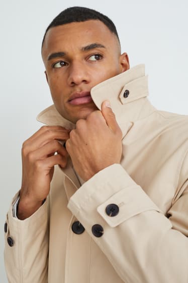 Hommes - Trench - avec du nylon recyclé   - beige