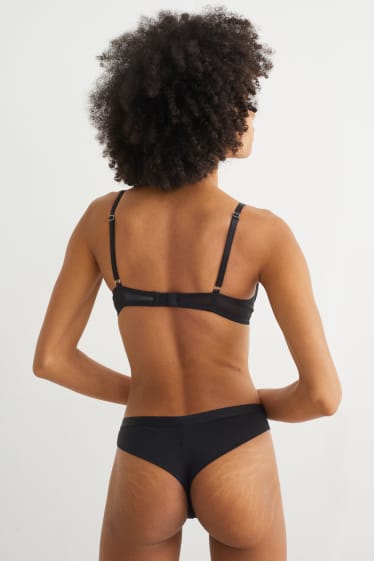 Femmes - Soutien-gorge à armature - DEMI - ampliforme - noir