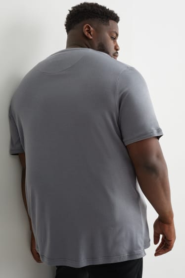 Uomo - T-shirt - cotone Pima - grigio scuro