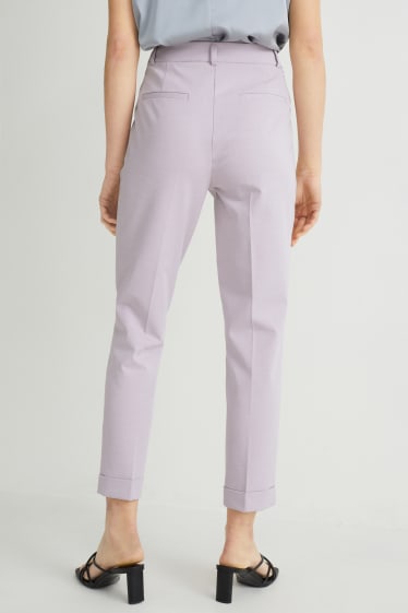 Mujer - Pantalón de oficina - regular fit - 4 Way Stretch - violeta claro