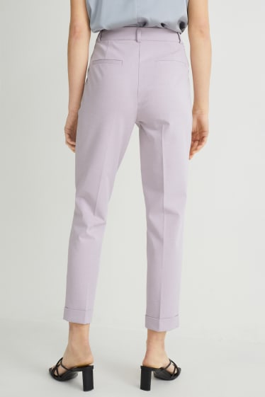 Femei - Pantaloni office - regular fit - 4 Way Stretch - violet deschis