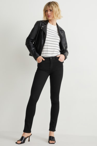 Femmes - Slim jean - mid waist - LYCRA® - noir