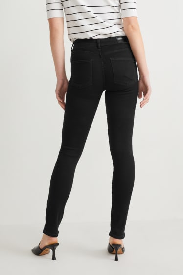 Donna - Slim jeans - vita media - LYCRA® - nero