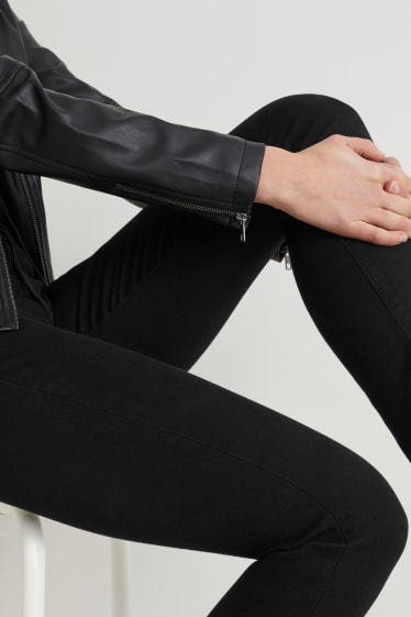 Donna - Slim jeans - vita media - LYCRA® - nero