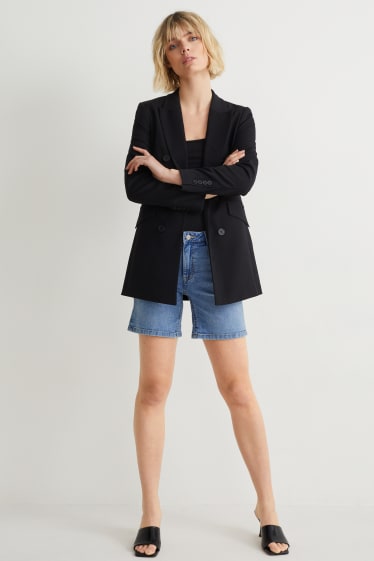 Femmes - Short en jean - mid-waist - jean bleu clair