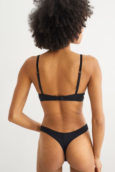 Damen - BH mit Bügel - Push-up - LYCRA® - schwarz