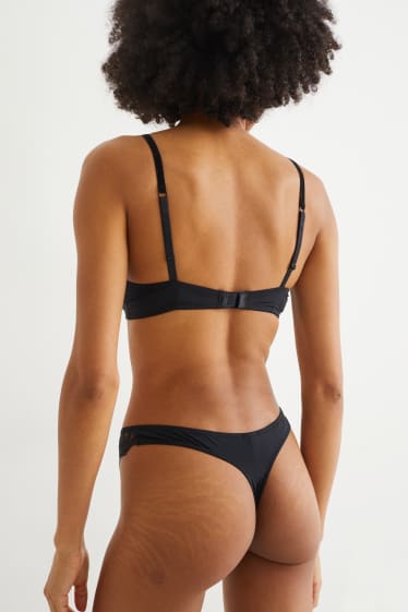 Mujer - Tanga - LYCRA® - negro