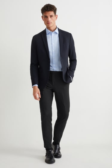 Hommes - Pantalon de costume - body fit - Flex - LYCRA® - Mix & Match - bleu foncé