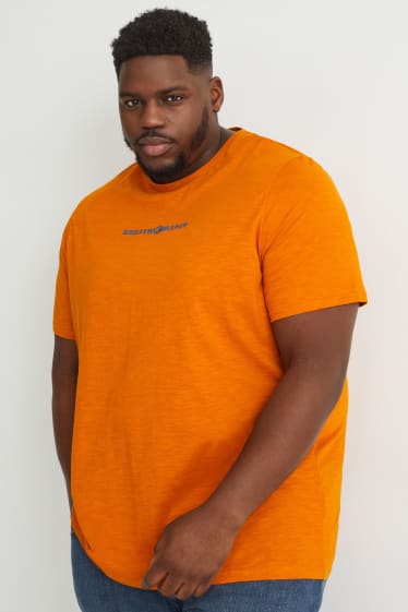 Heren - T-shirt - donker oranje