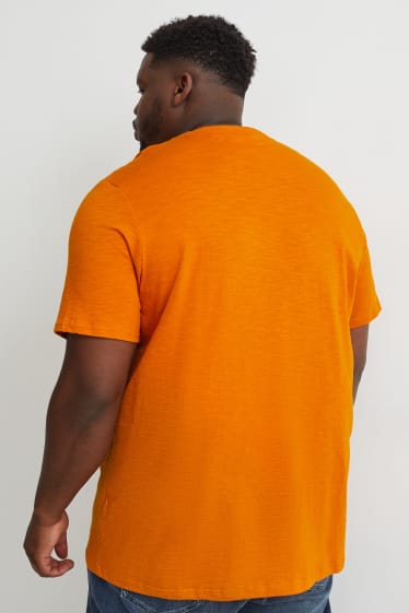 Heren - T-shirt - donker oranje