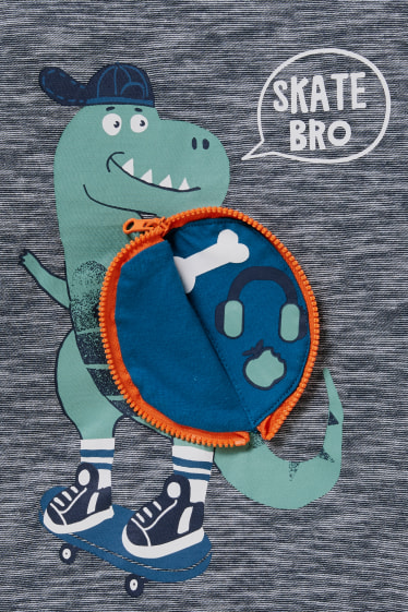 Enfants - Dinosaure - T-shirt - bleu foncé