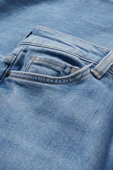 Damen - Flared Jeans - High Waist - helljeansblau