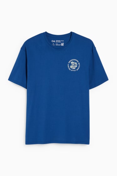 Heren - T-shirt - blauw
