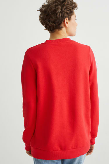 Femei - Tricou cu mânecă lungă - roșu